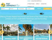 Tablet Screenshot of fortlauderdalestays.com